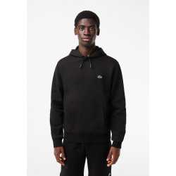 sweat à capuche noir lacoste