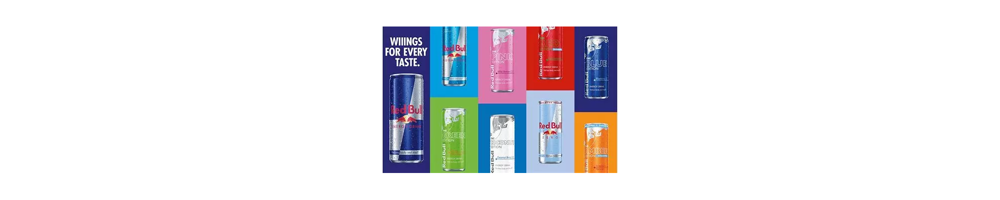 Red Bull - Canettes de boissons énergisantes